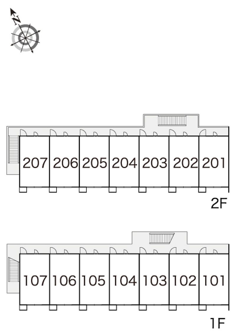 レオパレスアイリス 間取り配置図
