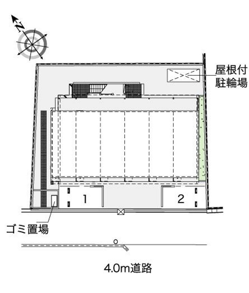 レオパレスユータス　Ⅱ 配置図