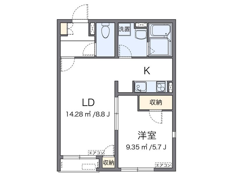 レオネクストヴァンベール旭ケ丘 間取図
