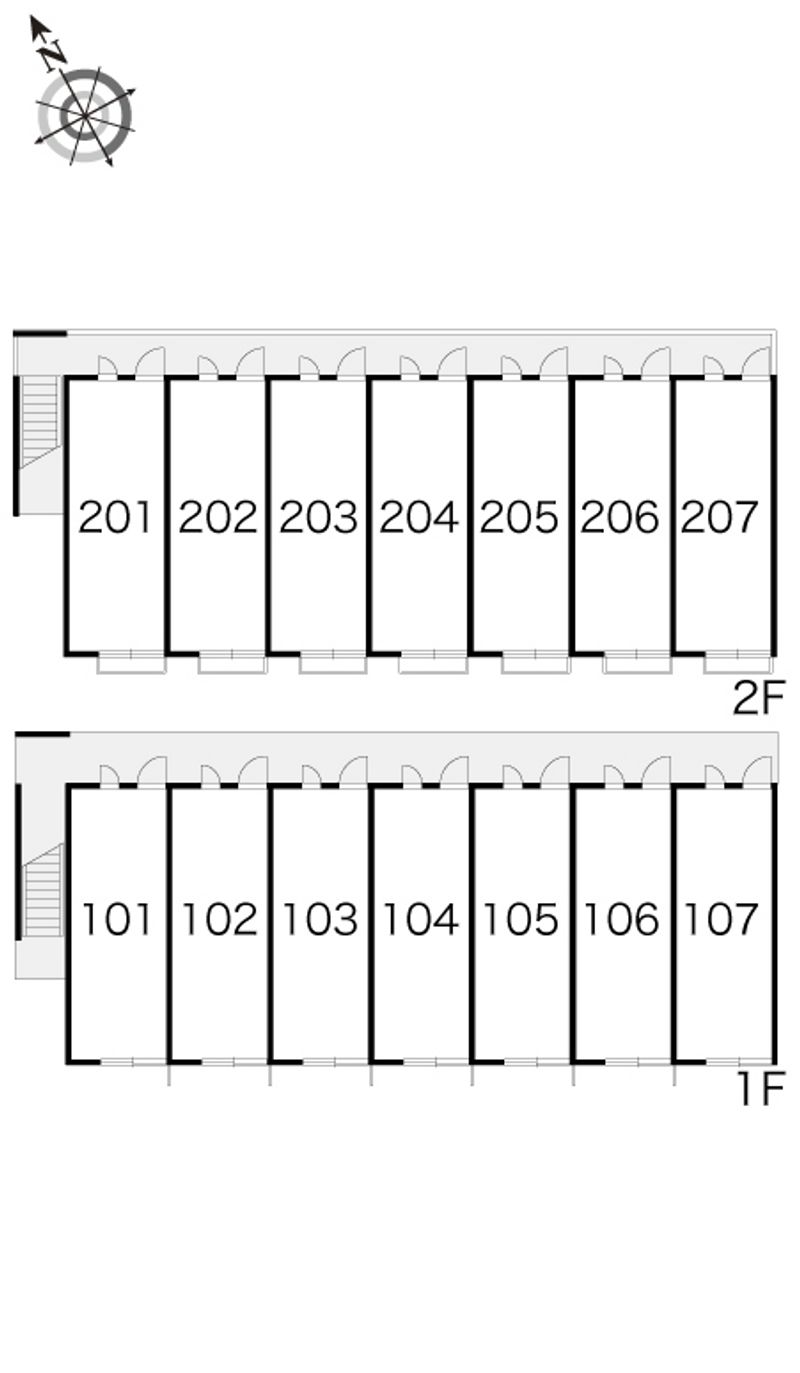 レオパレス黎明 間取り配置図
