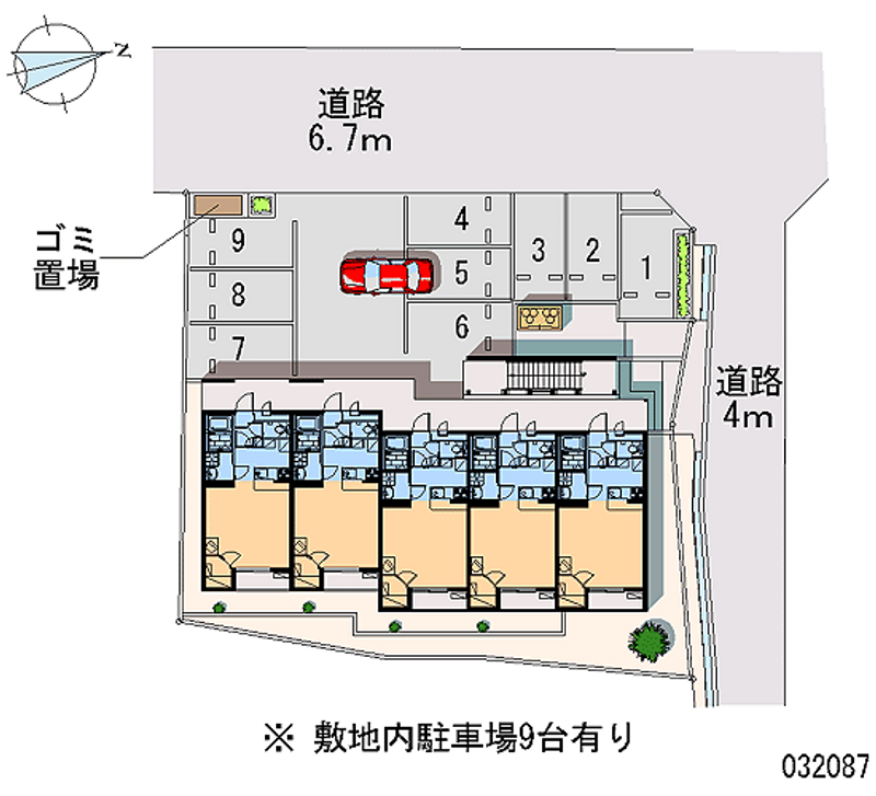 レオパレス一里坦 区画図