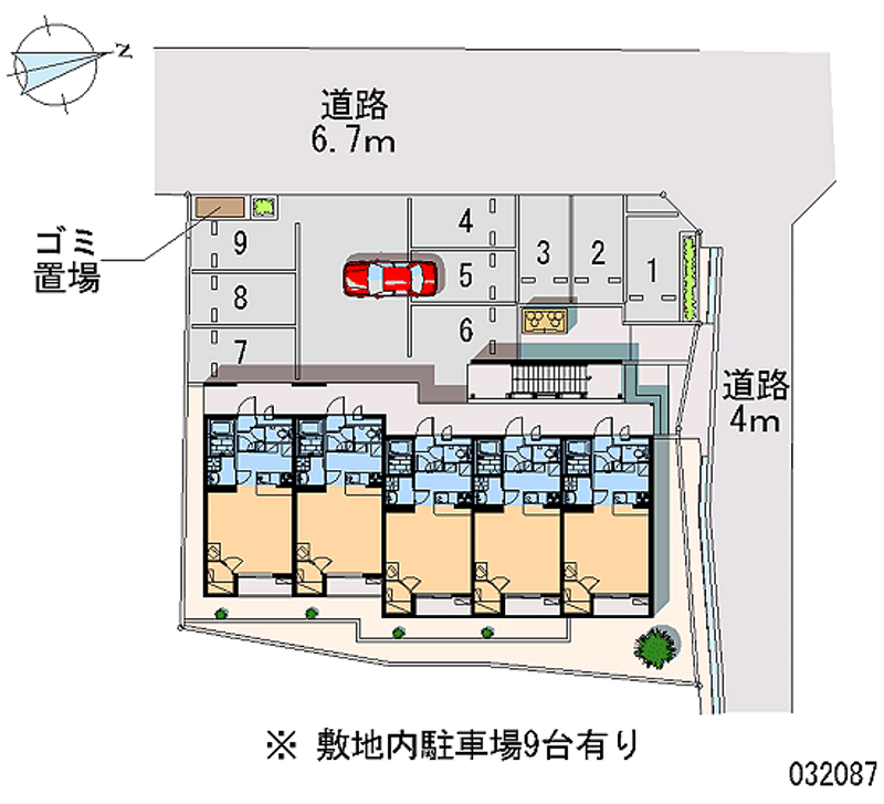 レオパレス一里坦 月極駐車場