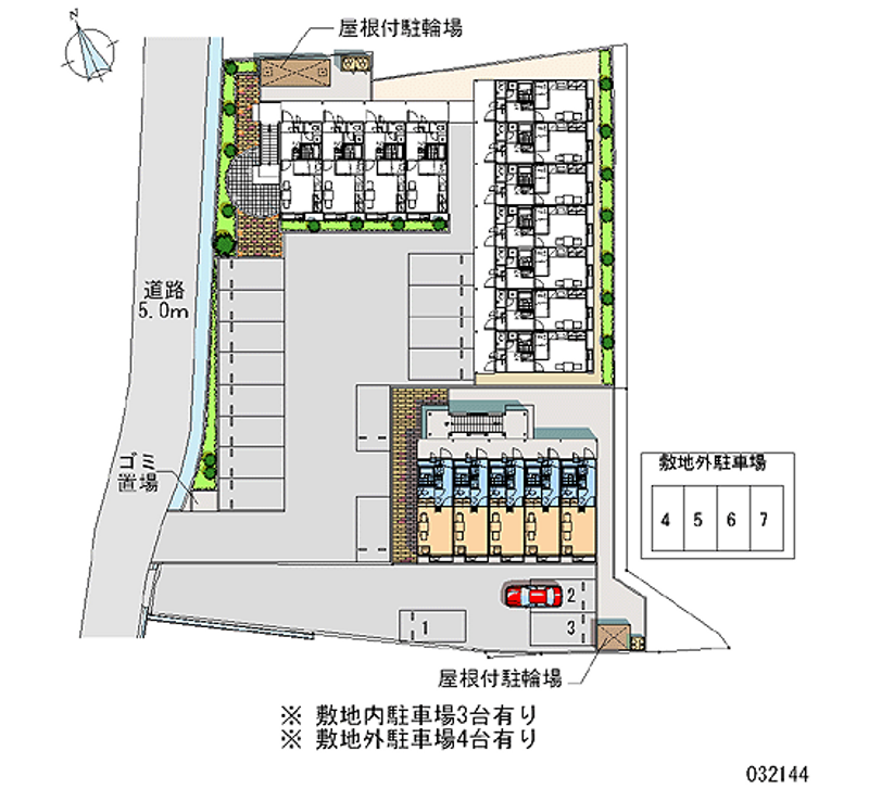 レオパレス青葉Ⅱ 月極駐車場