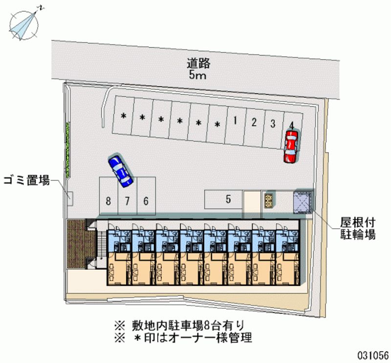 レオパレス南小樽 月極駐車場