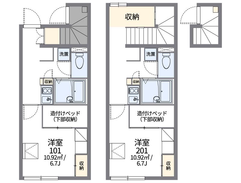 レオパレス鶴羽 間取図