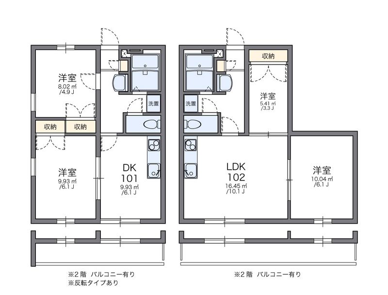 レオパレス堅田 間取図