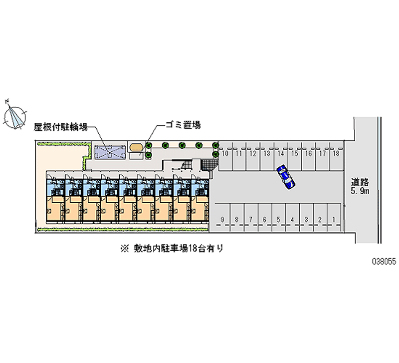 レオパレスミラベルガーデン 月極駐車場