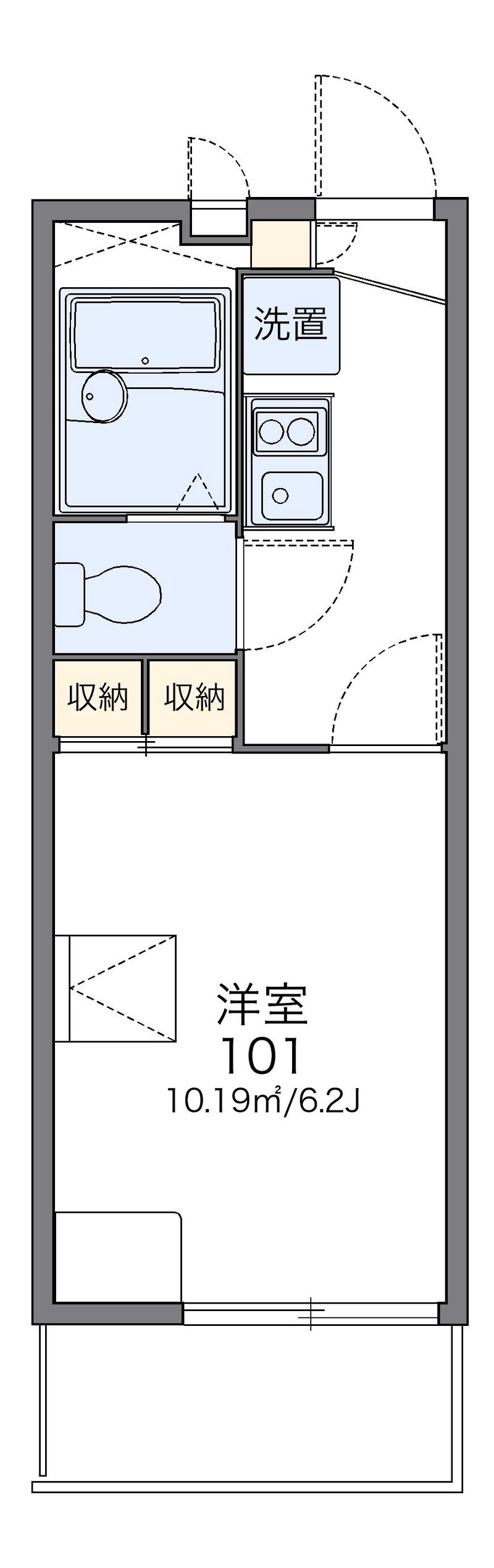 レオパレスクラッセ 間取図