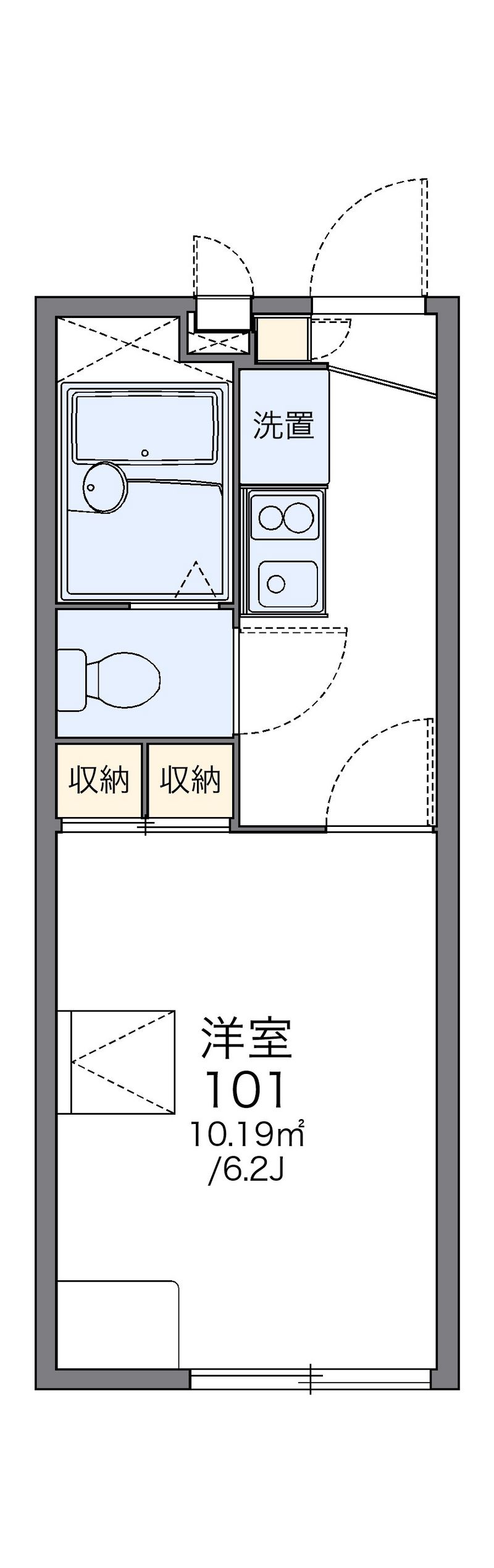 レオパレス神野２ 間取図