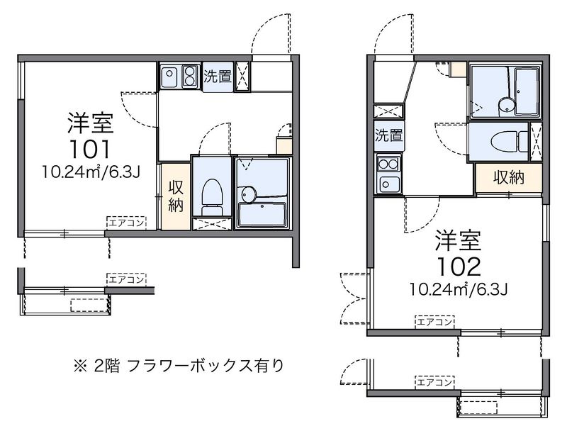 レオパレスタリアセン　アン 間取図