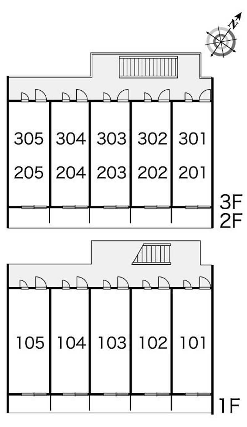 レオパレスグリーンハイツ 間取り配置図