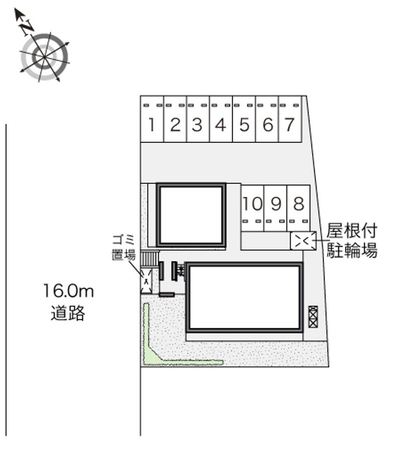 レオパレスカーサＧＯＹＡⅡ 配置図