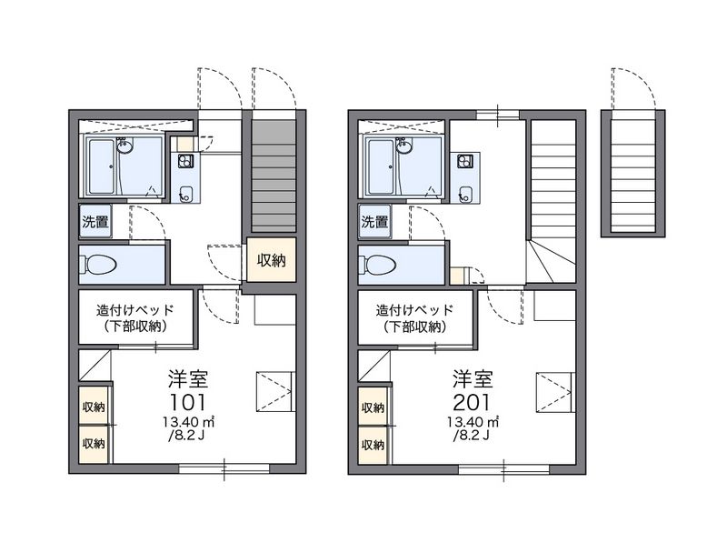 レオパレスエイト 間取図