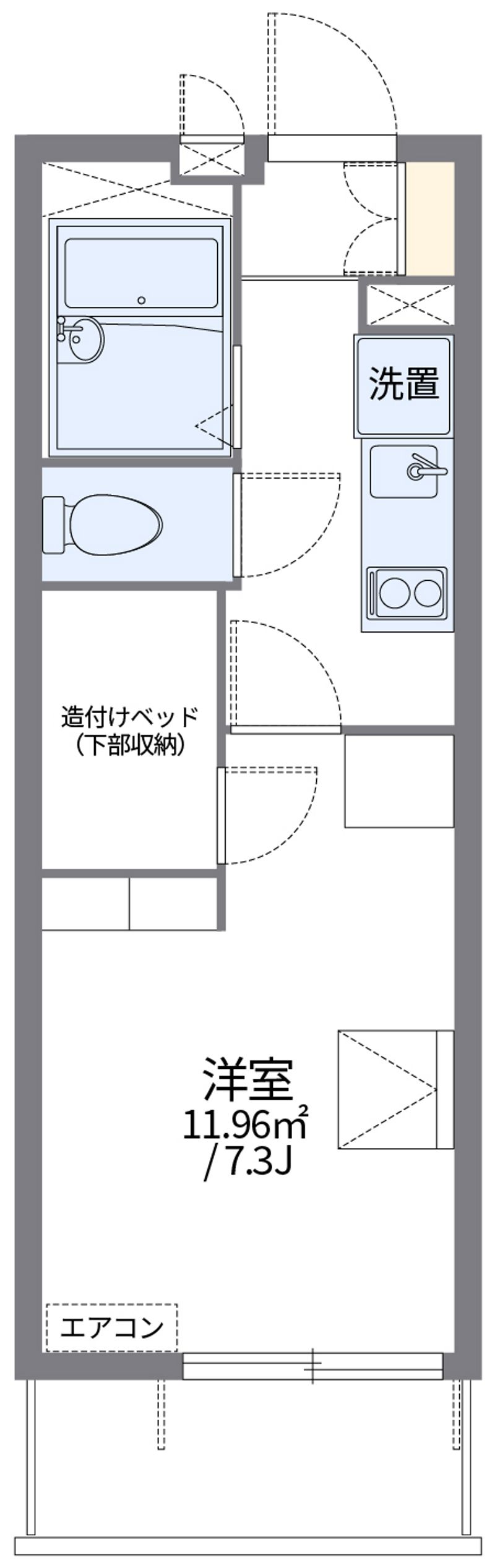 レオパレス武蔵野第２ 間取図