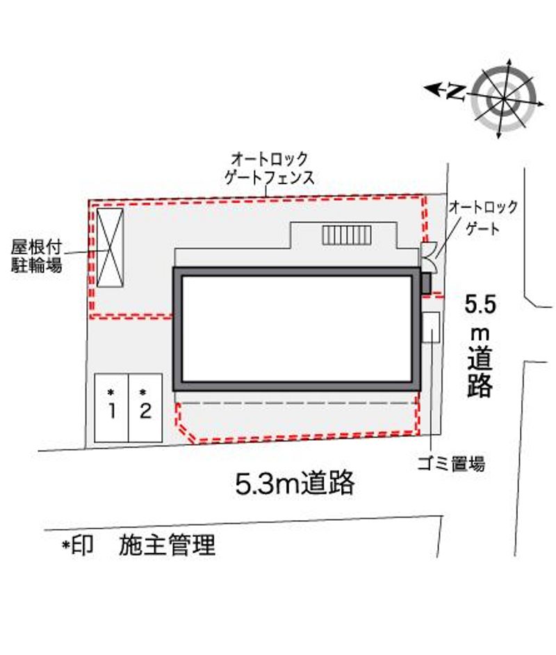 レオパレス中落合ヒルズ 配置図