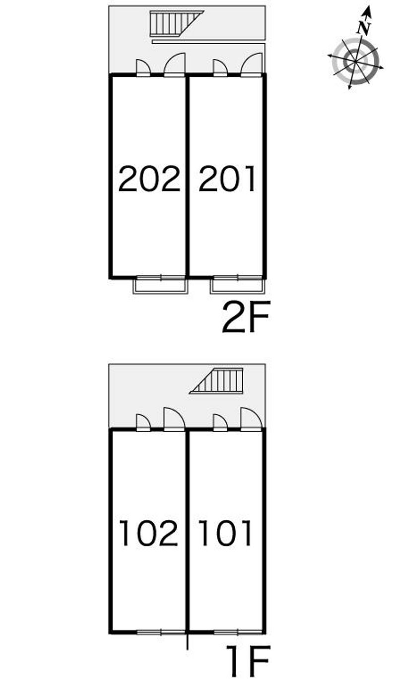 レオパレスヤマダⅡ 間取配置図