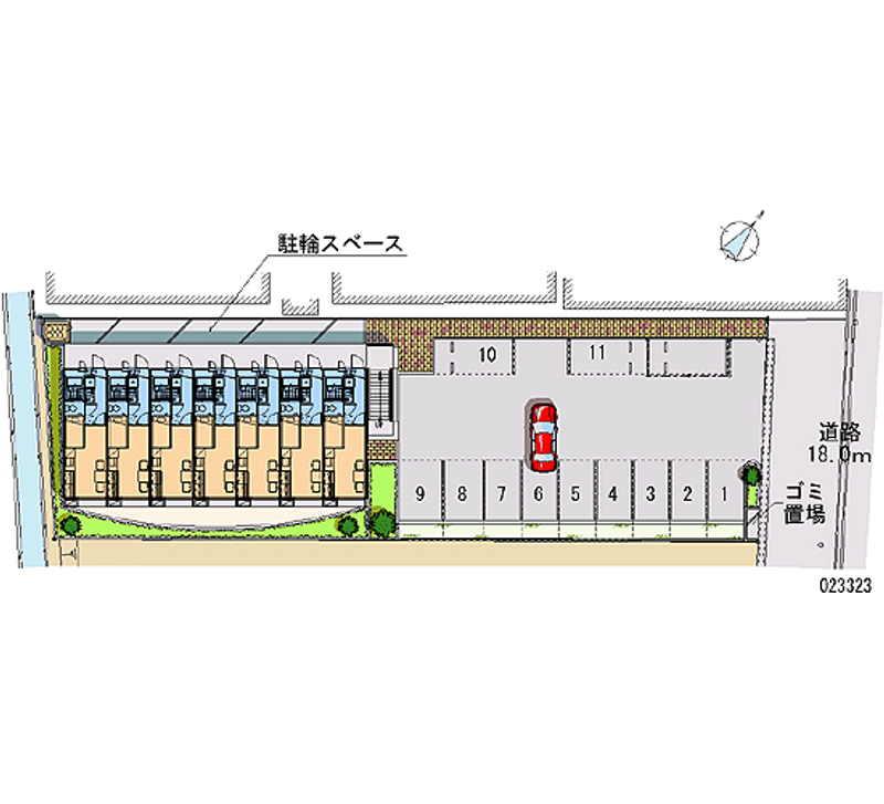 23323 Monthly parking lot