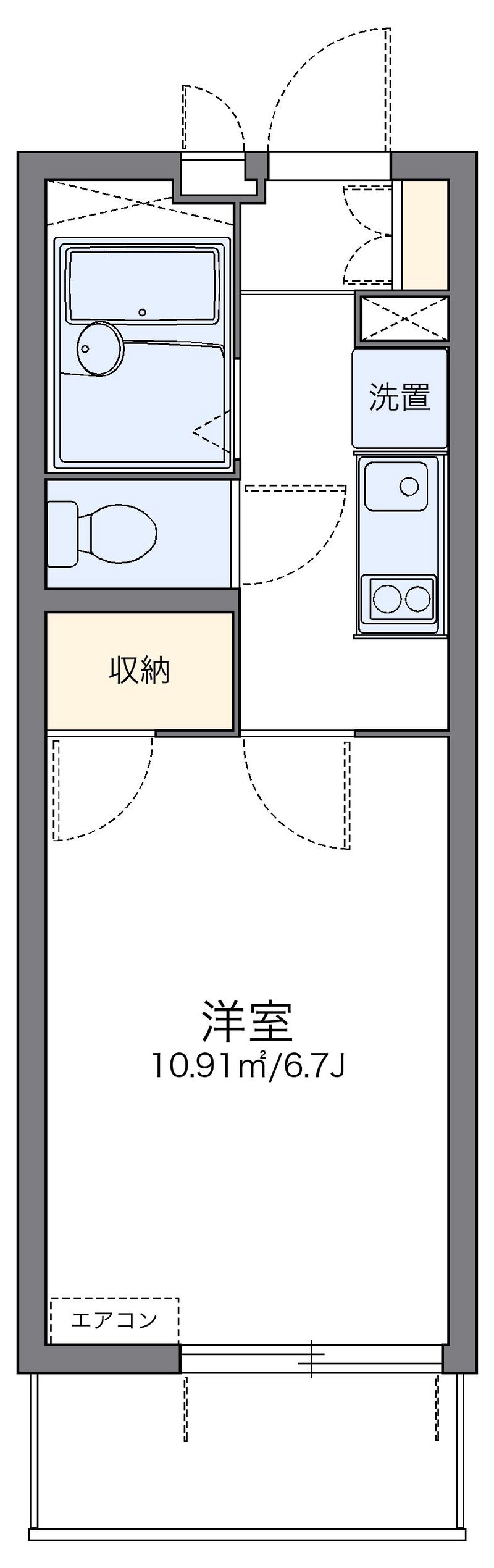 レオパレスフジニューコート 間取図