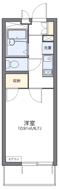 レオパレスフジニューコート 間取り図