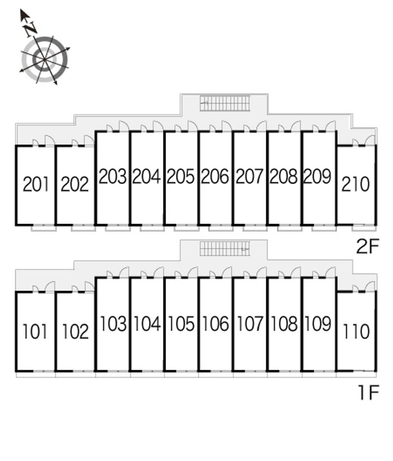 レオパレスハピネス 間取り配置図