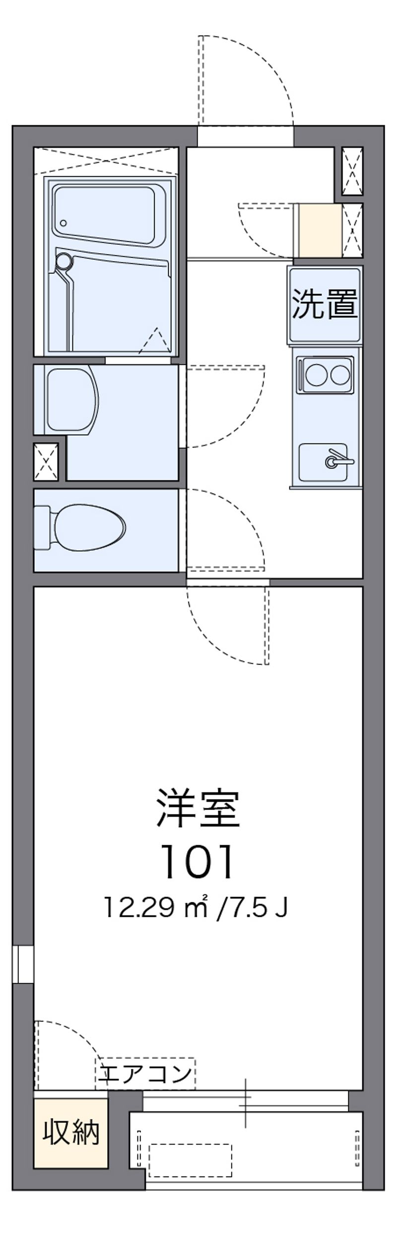レオネクスト社ノ木 間取図