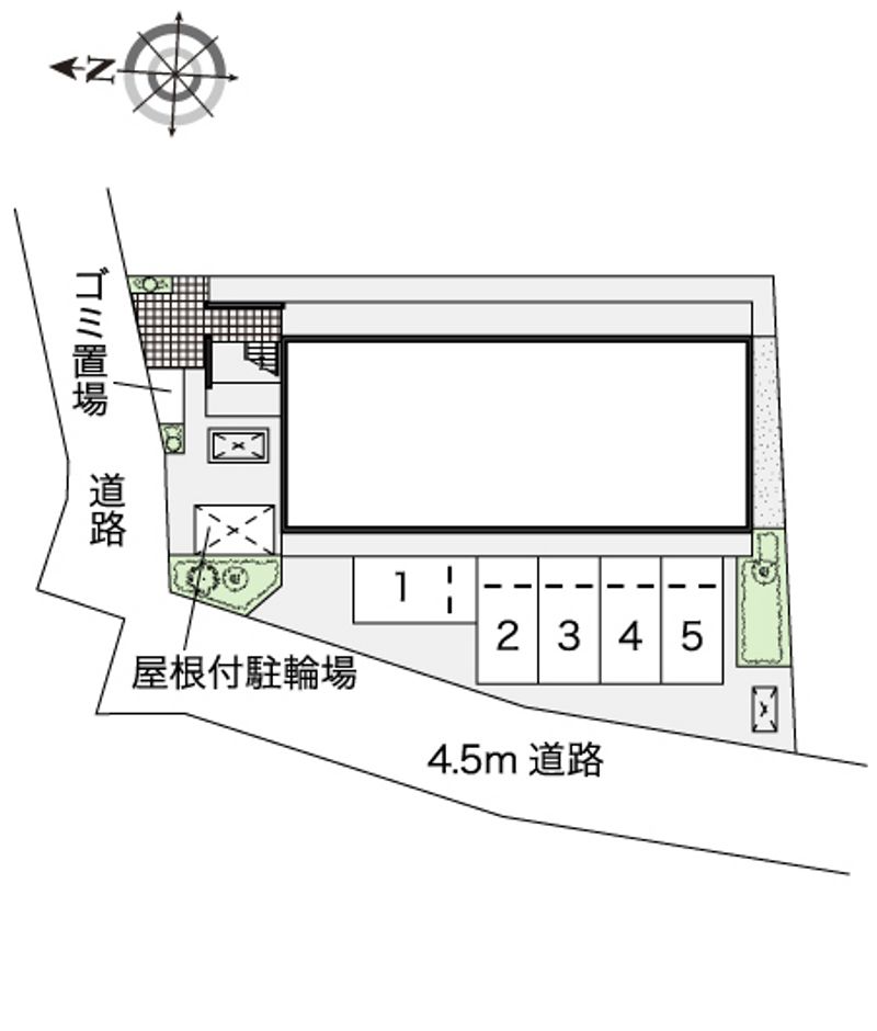 レオパレスしろがね 配置図