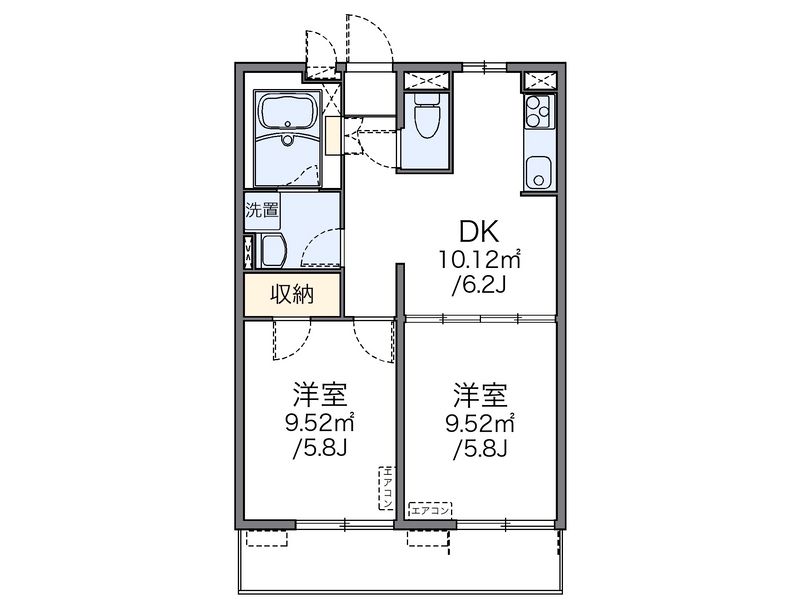 レオネクストカーサ　ドマーニ 間取図