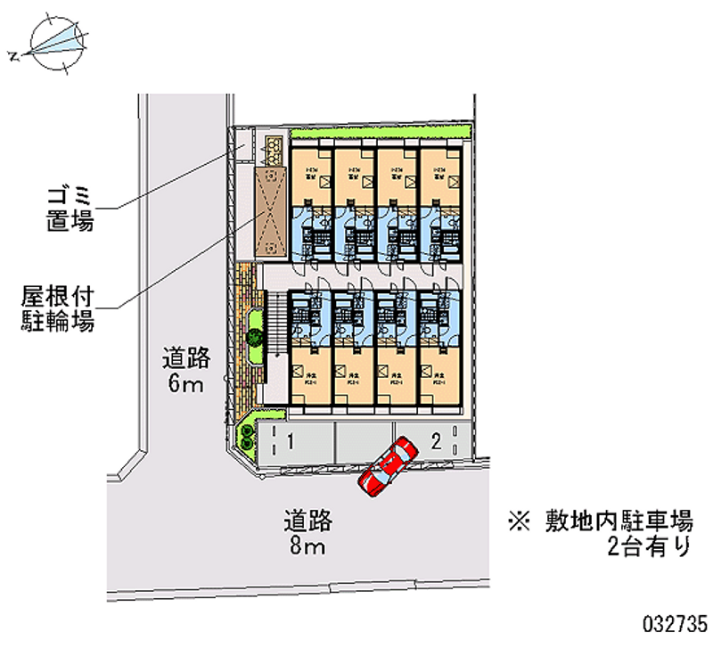 レオパレスＣＯＣＯ 区画図