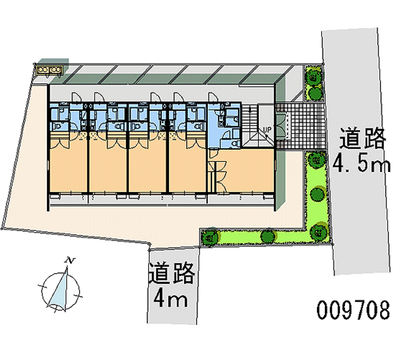 レオパレスフロイデンルーフ 区画図