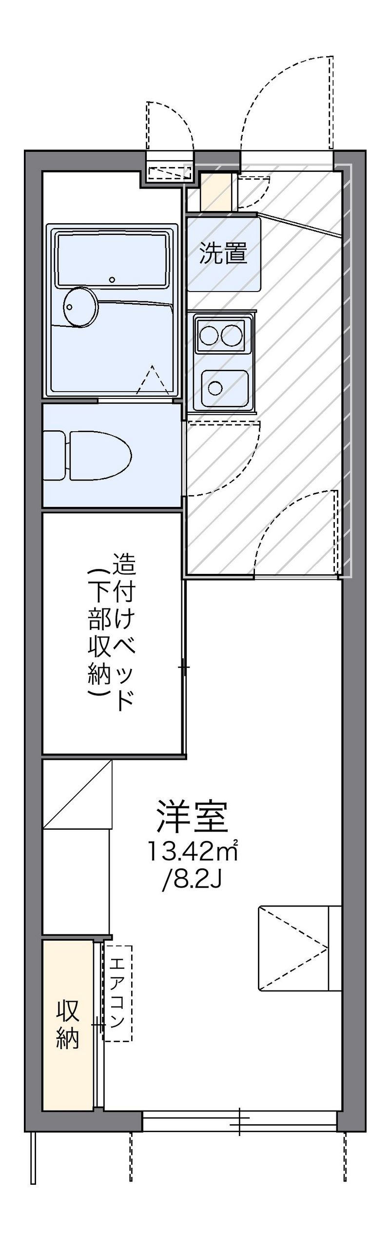 レオパレスクレストタウンＢ 間取り