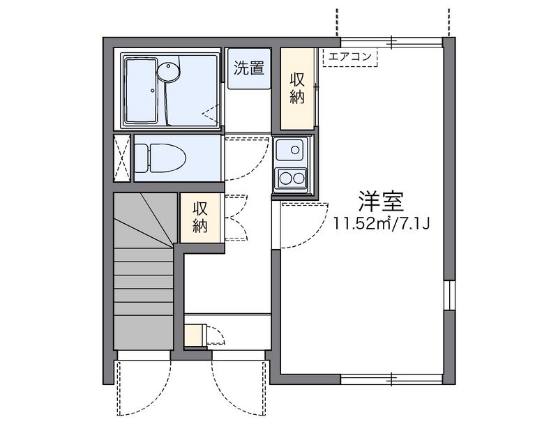 レオネクスト地行場 間取図