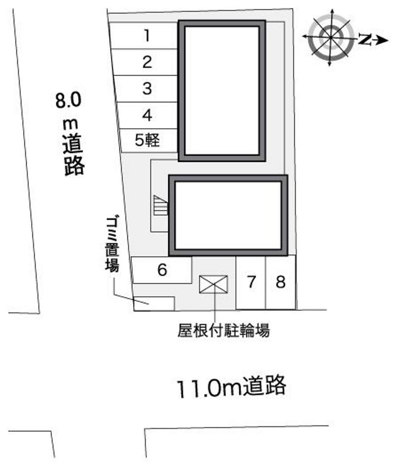 レオパレスマンデルブロ 駐車場
