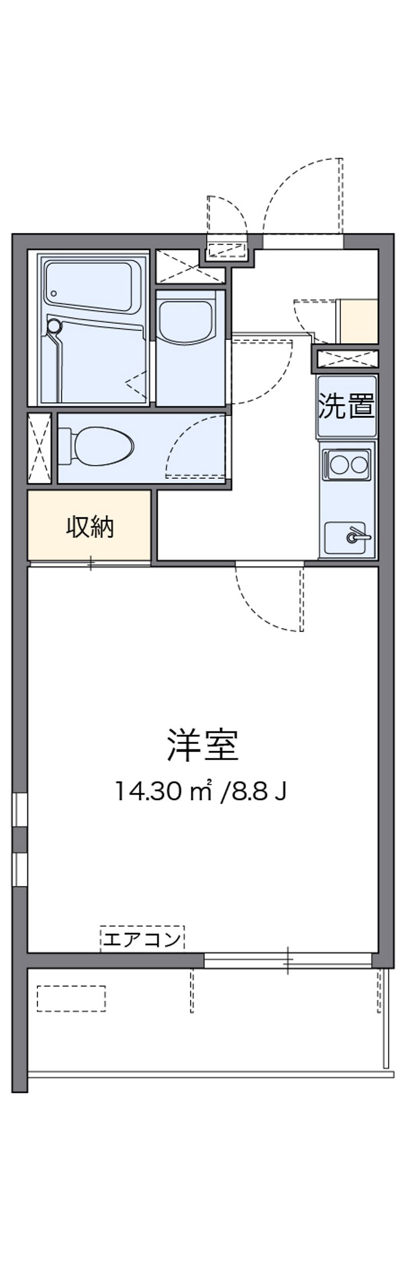 クレイノ大物 間取図
