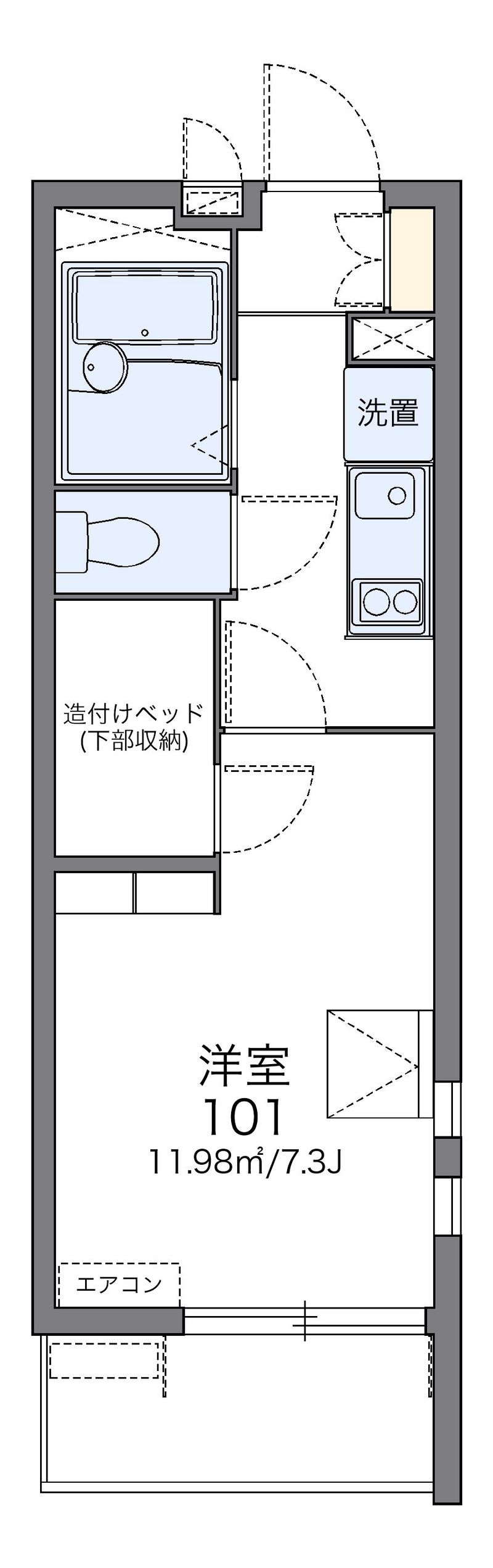 レオパレスＰｉｎｅｓ寿 間取図