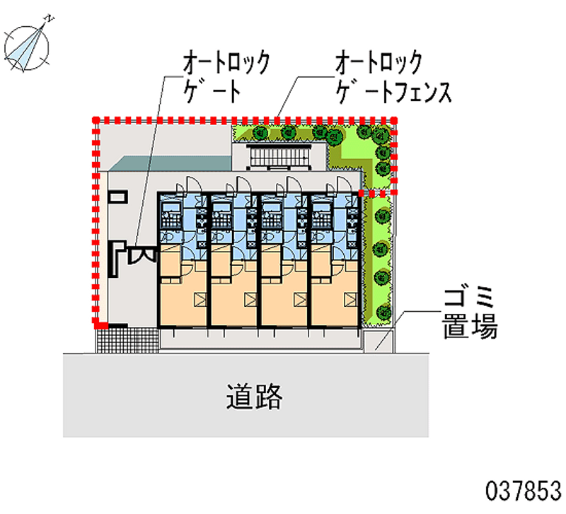 レオパレスマルコフォー 区画図