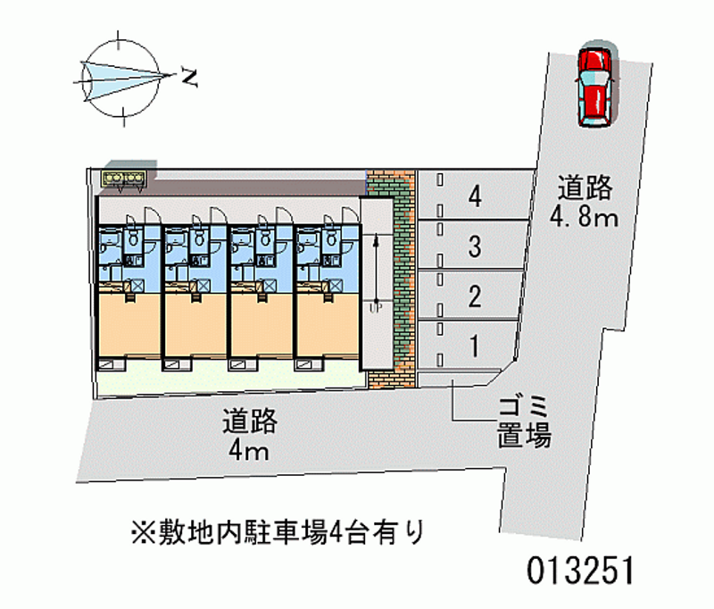 13251 Monthly parking lot