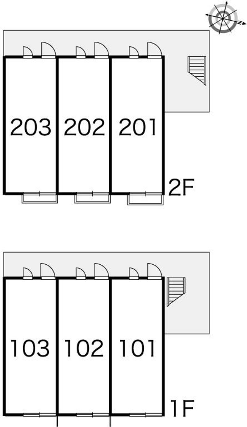 レオパレスメゾンドソレイユⅡ 間取り配置図