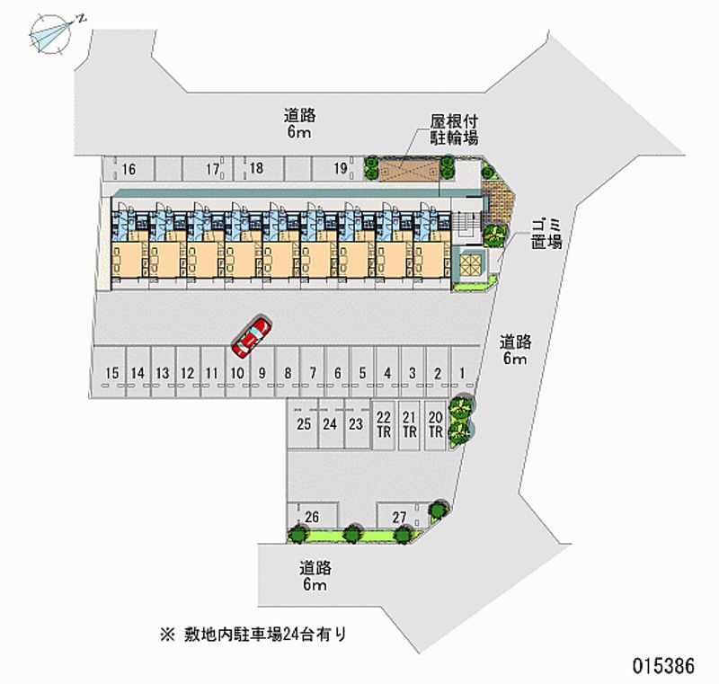 レオパレスボンジュール 月極駐車場