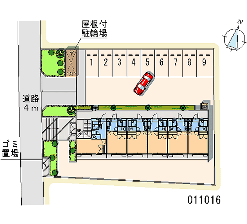 レオパレスビューフレア 月極駐車場