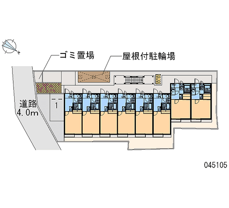 レオパレスメゾン　マドレーヌ 区画図