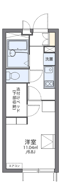 レオパレス華みずきⅣ号館 間取り図