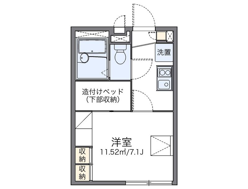 レオパレスカメリア 間取図