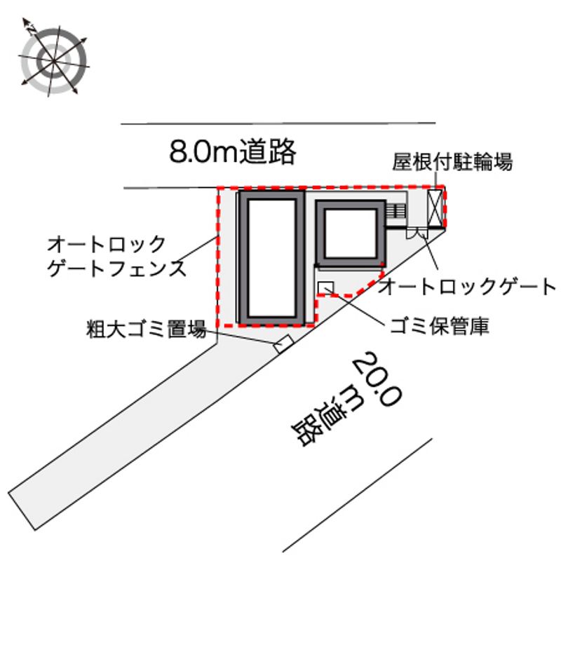 レオパレス藤 配置図