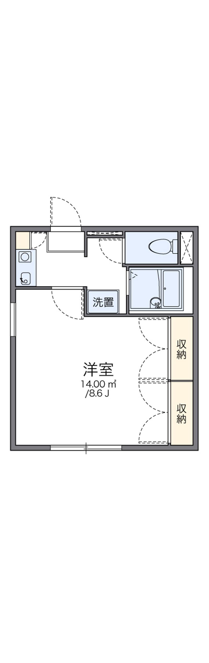 レオパレスメローネⅡ 間取図