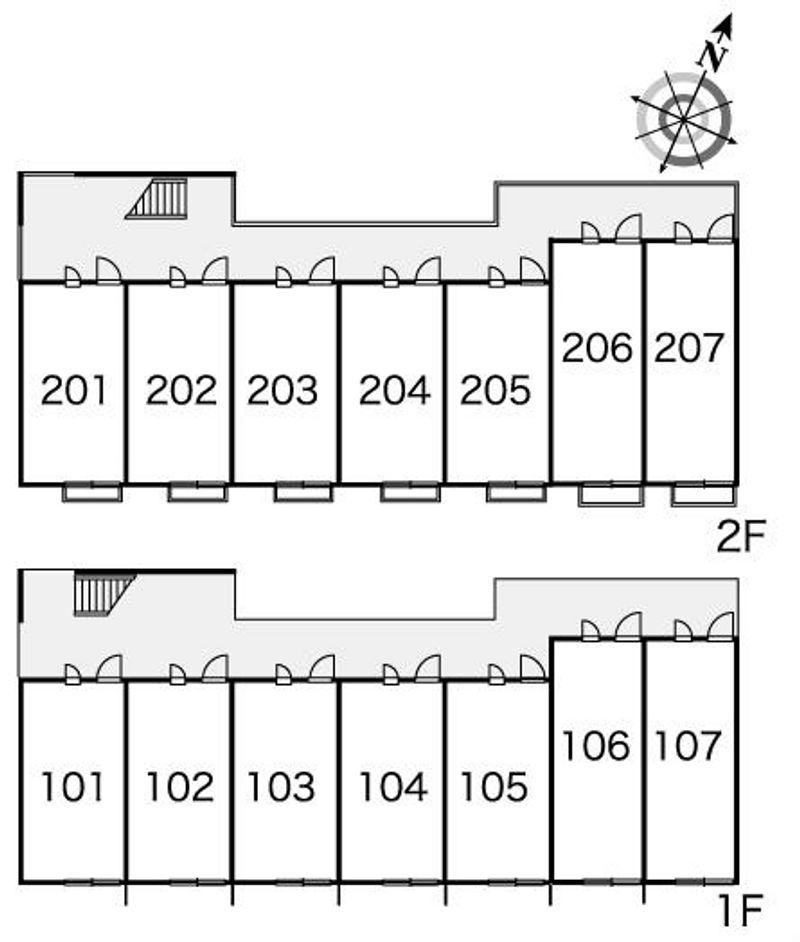 レオパレスＡＳＥＢＡⅡ 間取配置図