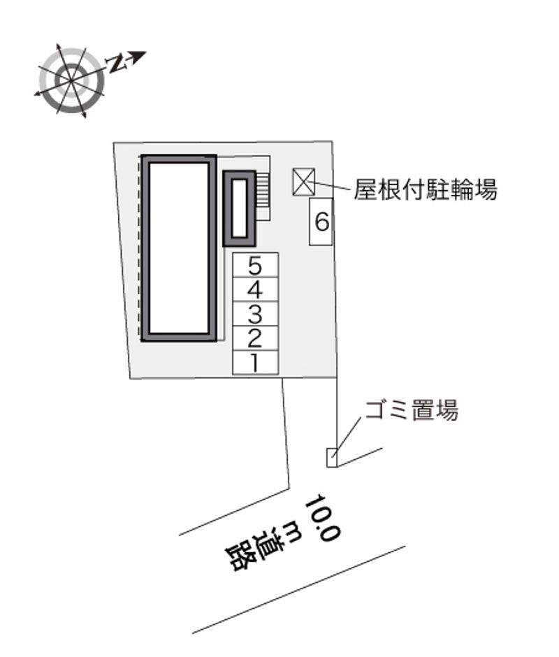 レオパレスモクレン 駐車場