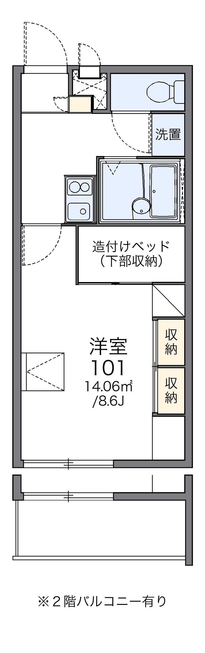 レオパレスＫ＆Ｍ 間取図