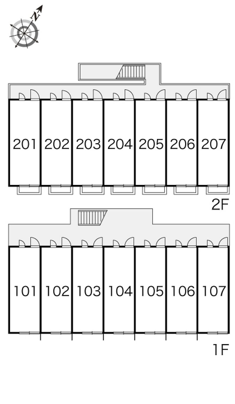 レオパレスカメリア 間取配置図