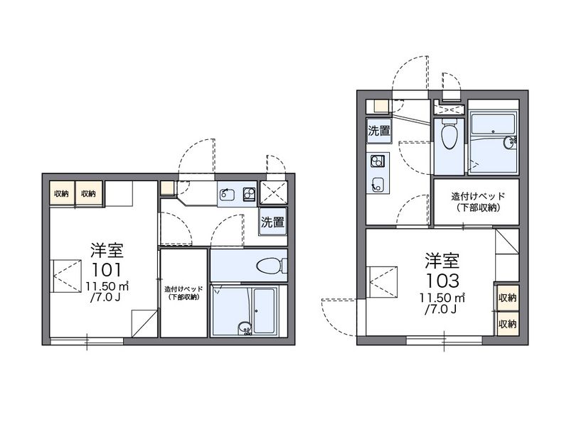 レオパレスカンナ 間取図