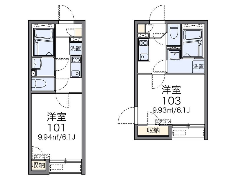 レオネクストキューブ西九条 間取図